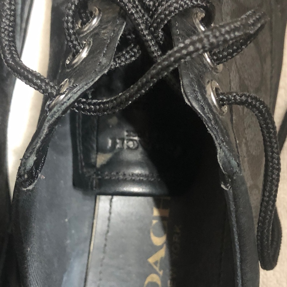 Coach Sneakers Leather And Canvas Men’s Size 10 Pre-owned Used Condition. - Picture 11 of 12